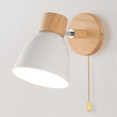 Applique Murale Scandinave Suspendue En Bois-Lampe Veilleuse